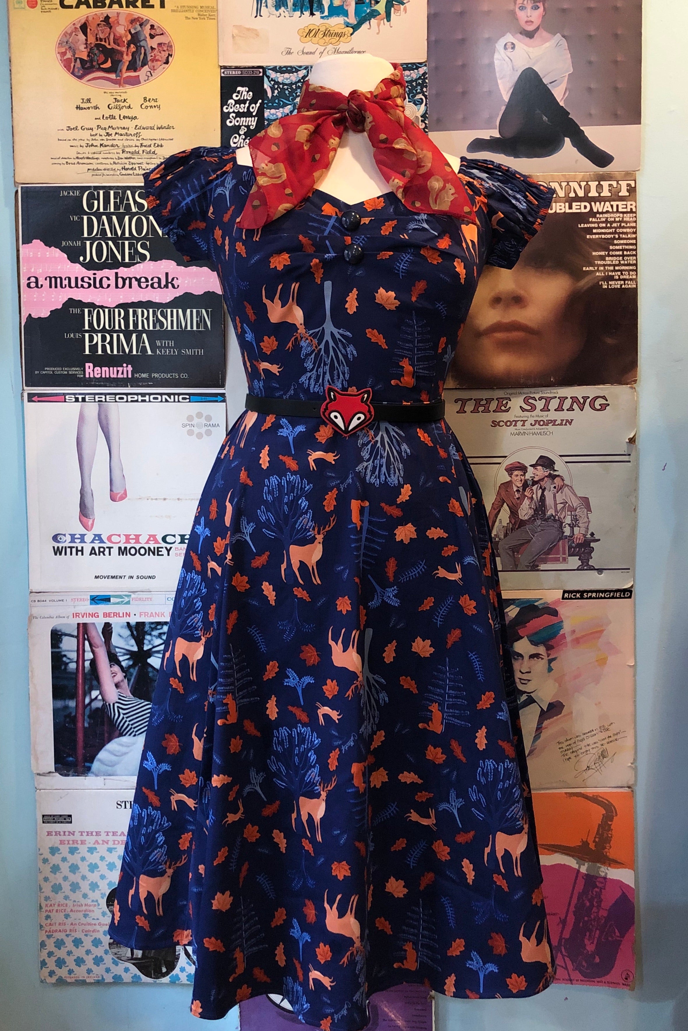 Forest Friends Delores Dress by Collectif