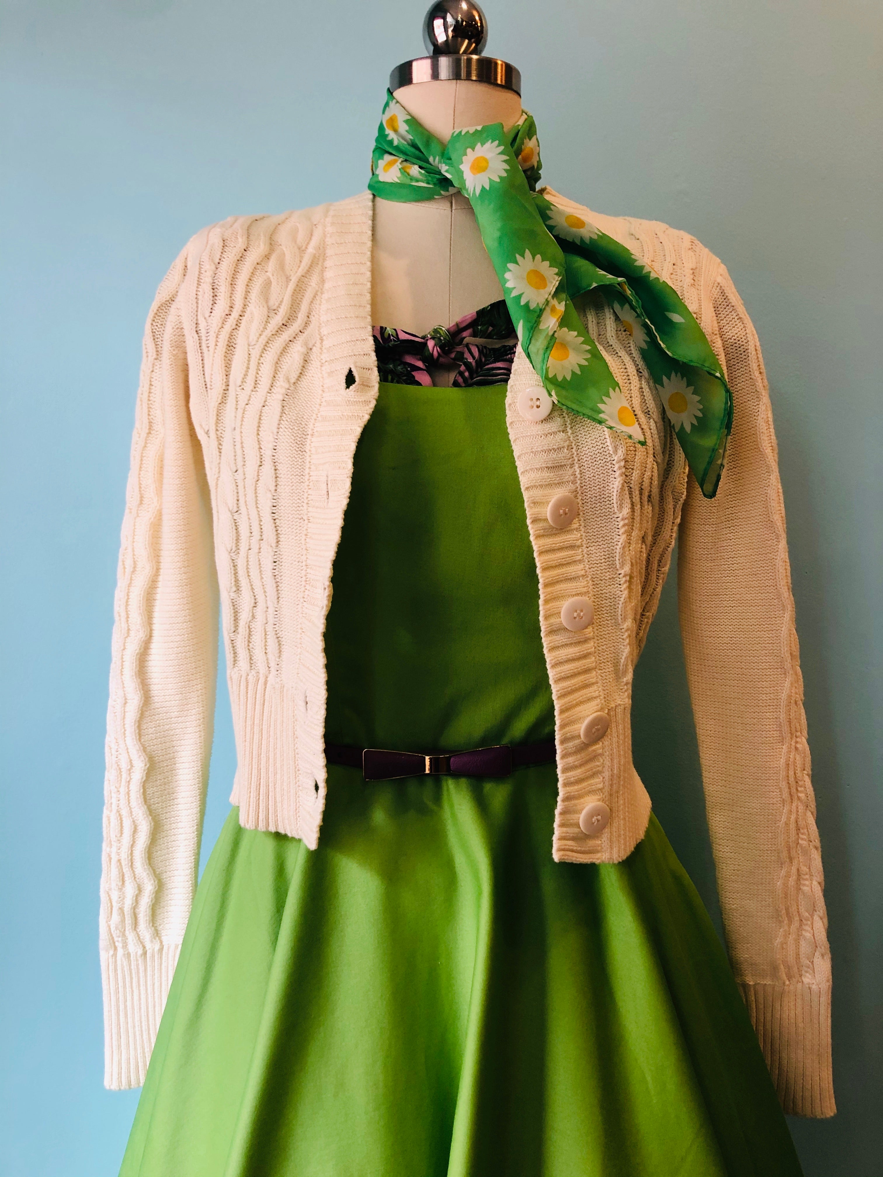 Camilla Fisherman's Sweater in Cream by Voodoo Vixen