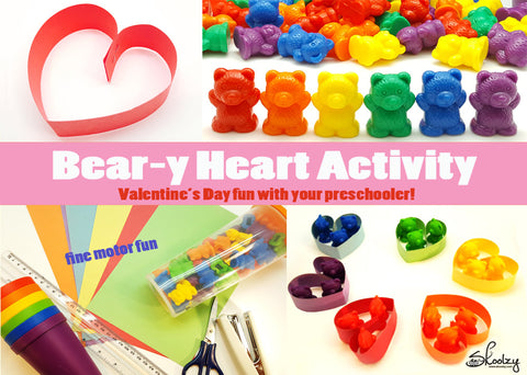counting bears valentine's day activity