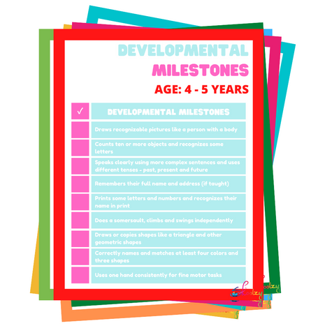 Developmental Milestones 4-5 years