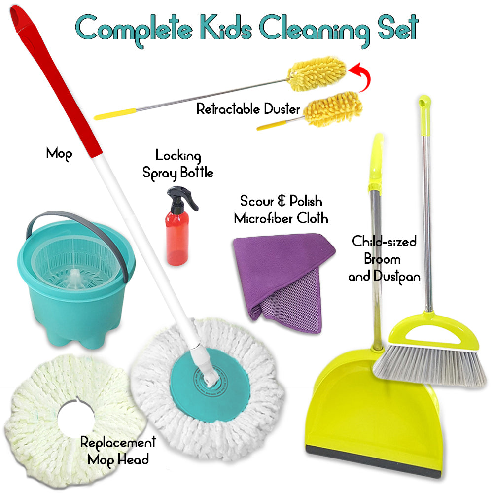 toddler broom cleaning set