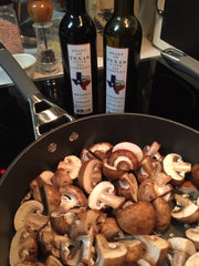 Balsamic Glazed Mushrooms in the Pan