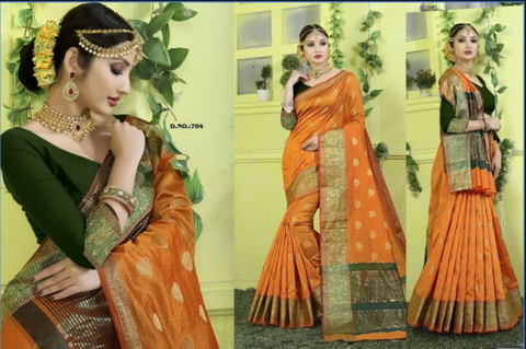 designer banarasi silk saree