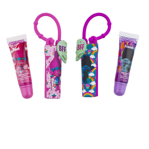 Trolls 2 Pack Lip Gloss With Holder