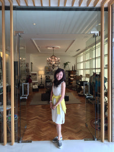 Cheryl Yee at Lily shop front