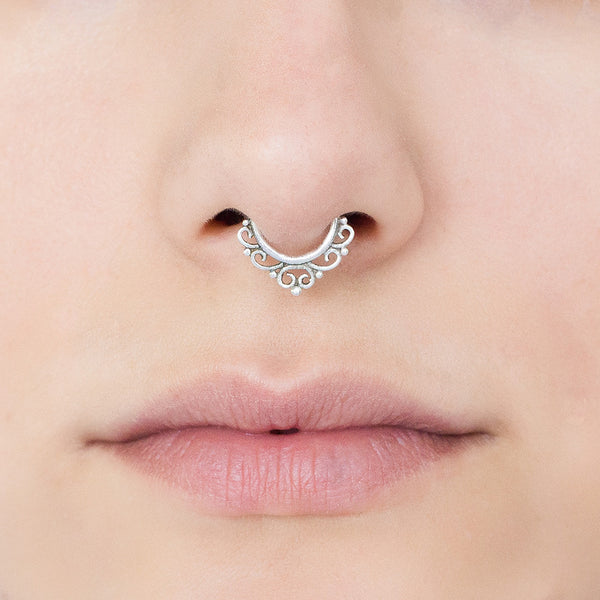 Indian Septum Ring For Pierced Nose 