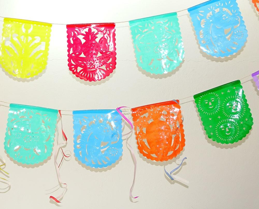 Papel Picado Bunting Papel Picado Decorations Party Decor For Fiesta Mexfabricsupplies 5687