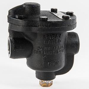1 in NPT B3S-125 Inverted Bucket Steam Trap, Cast Iron, with Integral Stainless Steel Strainer & Stainless Steel Bucket