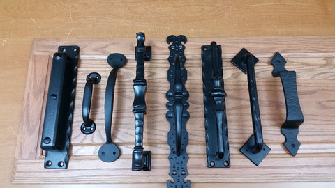 Image of a barn door hardware installation