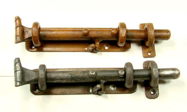Heavy Duty Rustic Surface Slide Bolts With Eyelet For Top Of
