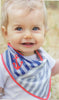 Organic Farm Buddies - bandana 100% Organic Light blue stripes - PetitePeople
