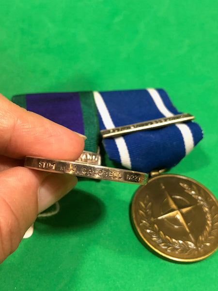 Campaign Service Medal Clasp Northern Ireland and NATO Service Medal