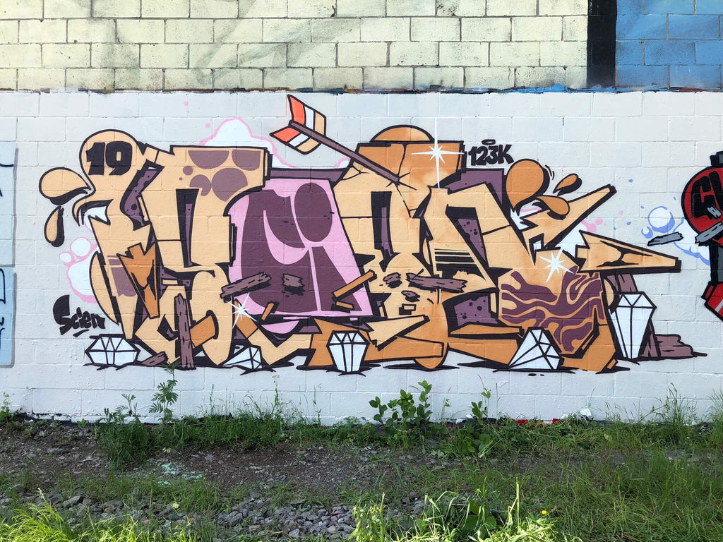 Piece of the day 123klan Scien, painting, wall, graffiti, art, street art