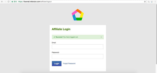 Flosmall Affiliate Login Page