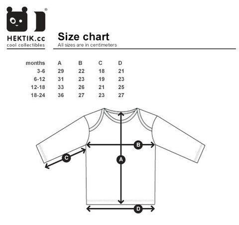 hektik size-chart long-sleeves kids