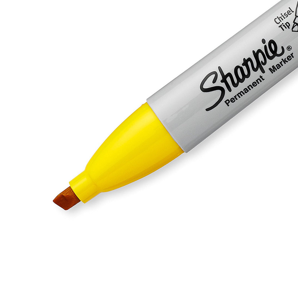 yellow permanent marker pens