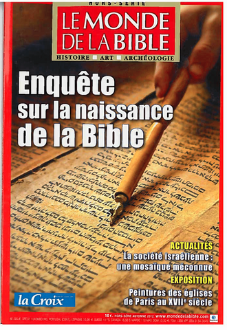 HSBIB - Enquête sur la naissance de la Bible - 185516 HSBIB - Enquête sur la naissance de la Bible