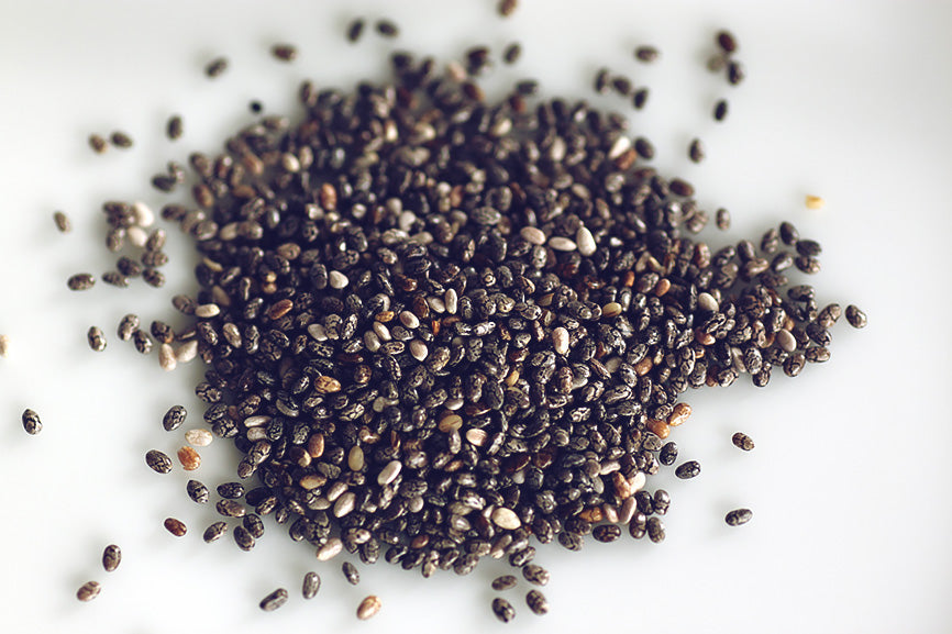 Chia Seeds In a Pile