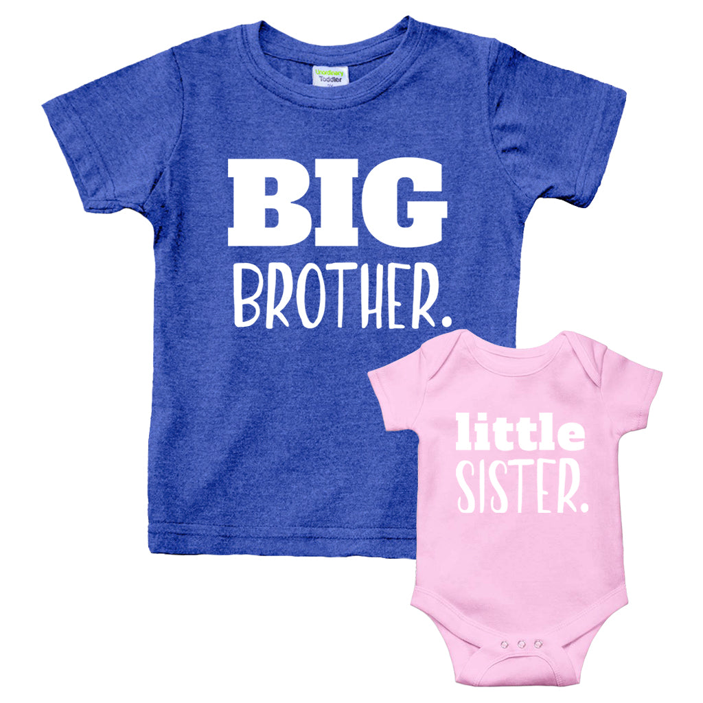 Berolige klinge Bevis Big Brother Little Sister Outfits Shirt Sibling Shirts Matching Baby N –  Unordinary Toddler