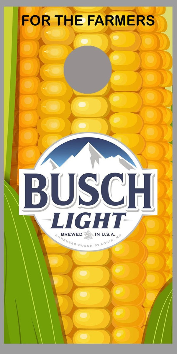 Busch Light For the Farmers Corn Hole Board Decal Wrap – Let's Print Big