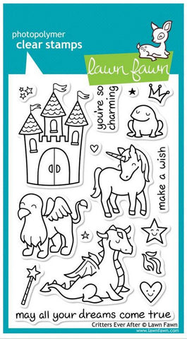 Lawn Fawn Clear Stamps 4" x 6" Critters Ever After LF382 | Maple Treehouse