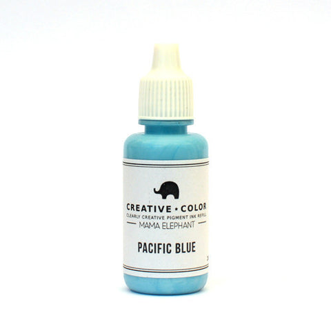 Mama Elephant Pigment Ink Refills Pacific Blue | Maple Treehouse