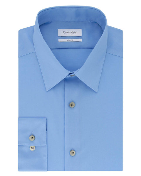Ru Ellende Vervloekt Calvin Klein Slim Fit Stretch Dress Shirt in Blue | Rainwater's