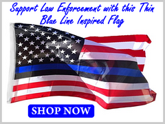 Thin Blue Line Inspired Flag