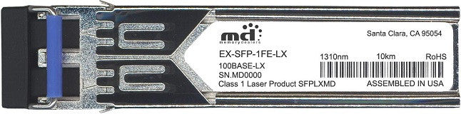 Juniper Networks EX-SFP-1FE-LX (100% Juniper Compatible) SFP Transceiver Module