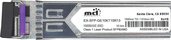 Juniper Networks EX-SFP-GE10KT15R13 (100% Juniper Compatible) SFP Transceiver Module
