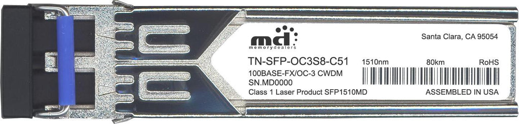 Transition Networks TN-SFP-OC3S8-C51 (100% Transition Networks Compatible) SFP Transceiver Module