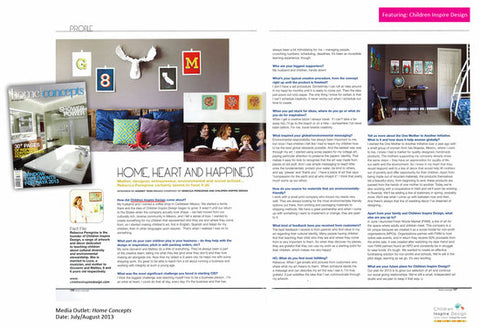 Lovely Mention in Home Concepts Magazine!