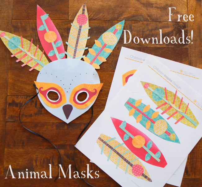 DIY craft fun: peacock mask!