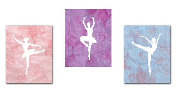 Canvas or Tiny Ballerina Dancer Collection Set of 3 – Children Inspire Design