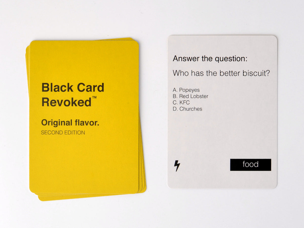 Featured image of post Black Card Revoked Example : More than 7000 how to play black card revoked at pleasant prices up to 28 usd fast and free worldwide shipping!