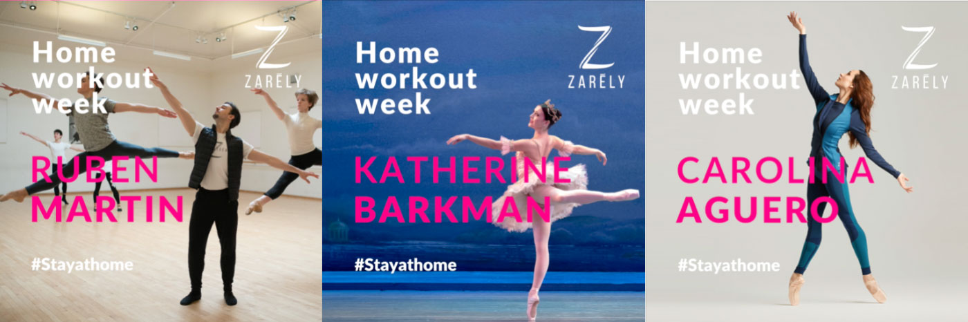 online ballet workout and streaming online with Zarely