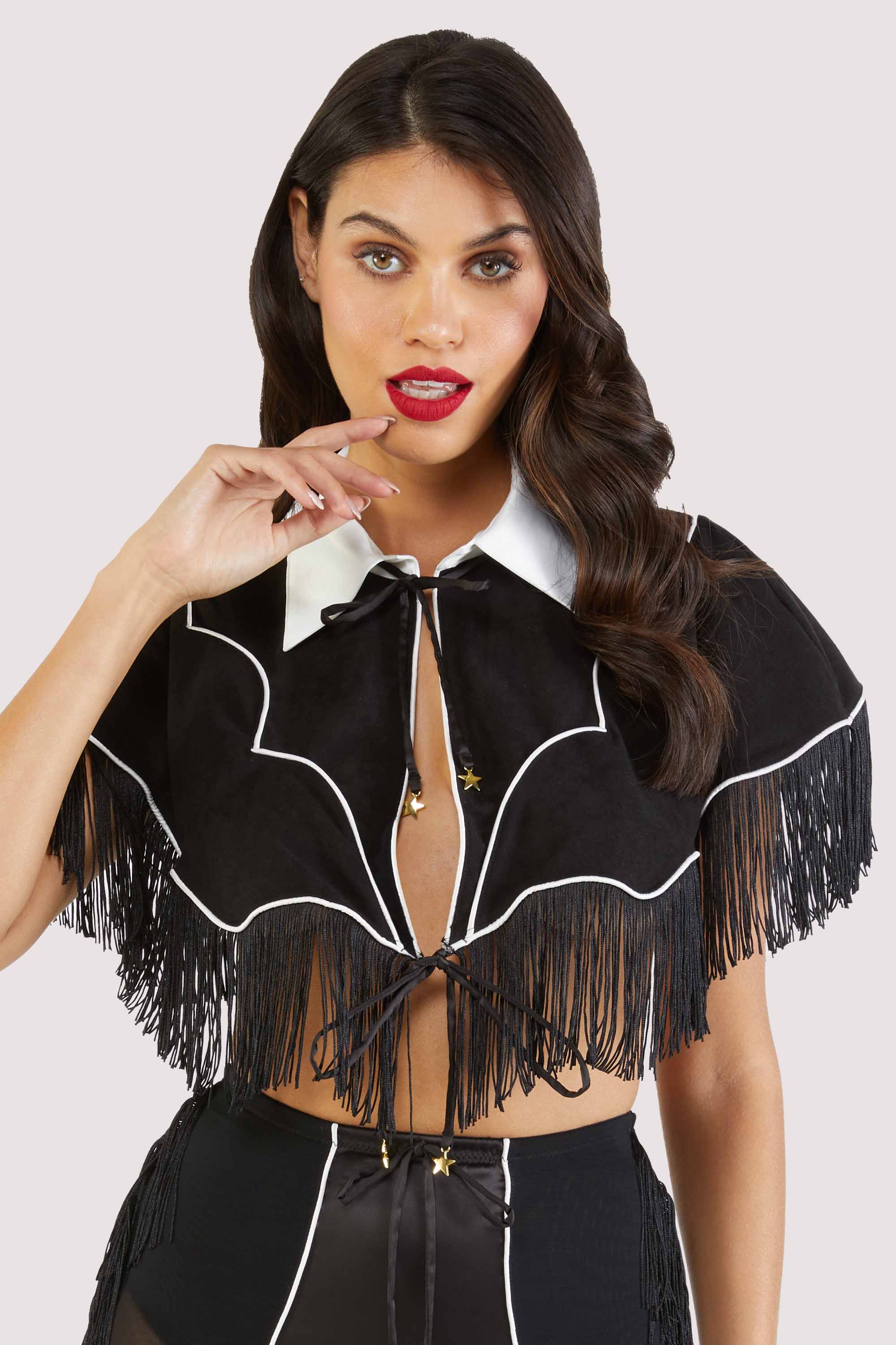 Billie Western Cowboy Fringe Cape 20-22