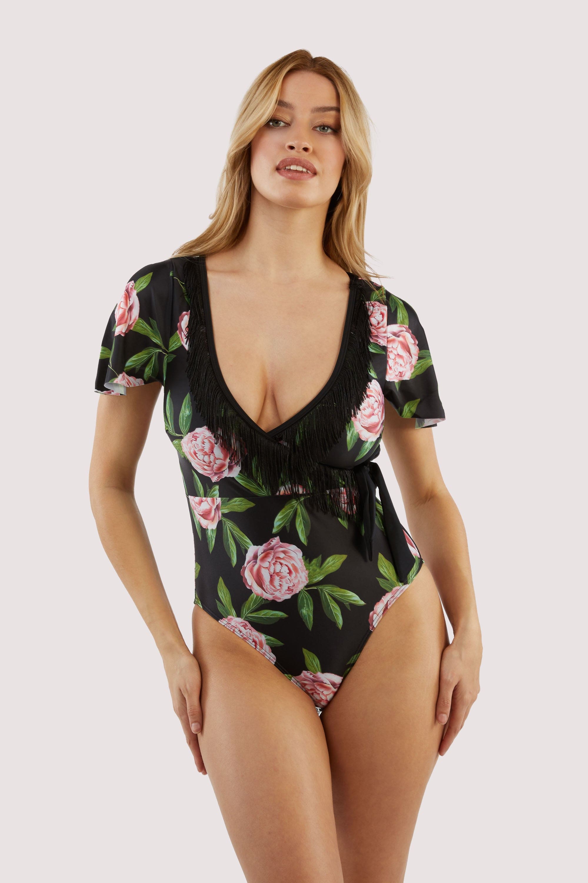 Eco Claudette Roses Swimsuit UK 16 / US 12