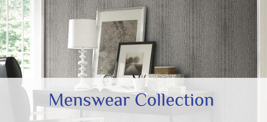 About Wall Decor's "Carey Lind Menswear" Wallpaper Collection