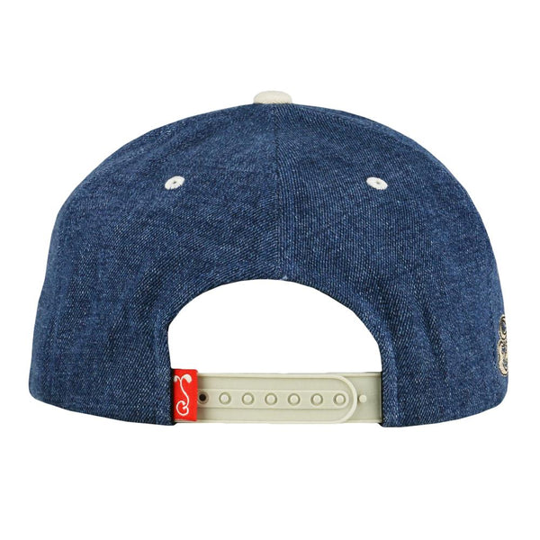 denim snapback