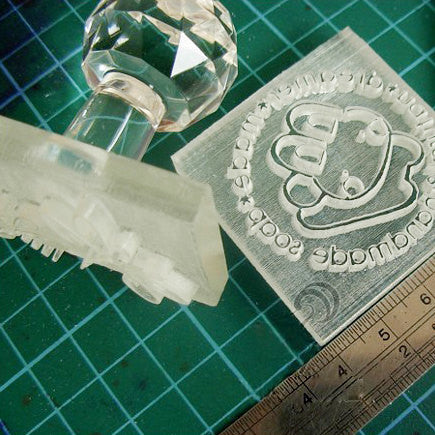 NEW Acrylic Glass customize Custom made Handmade Soap Cookie Seal Stamp