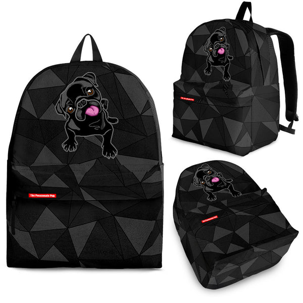 black pug backpack