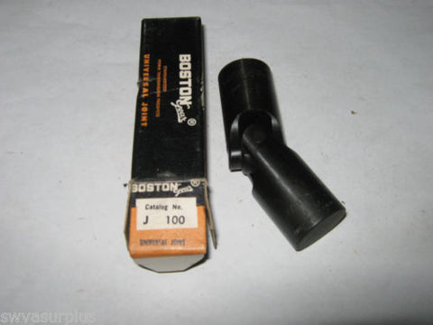 Boston Gear J100 Pin or Block Universal Joint, Single Joint, Solid Bore, New