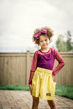 Plum Lace Swiss Dot Long Sleeve