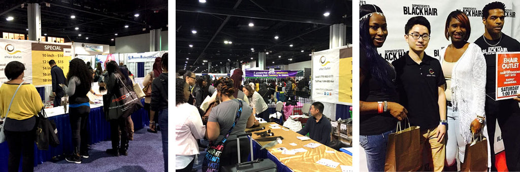 eHair Outlet exhibits at the 2016 Bronners Bros Beauty Show