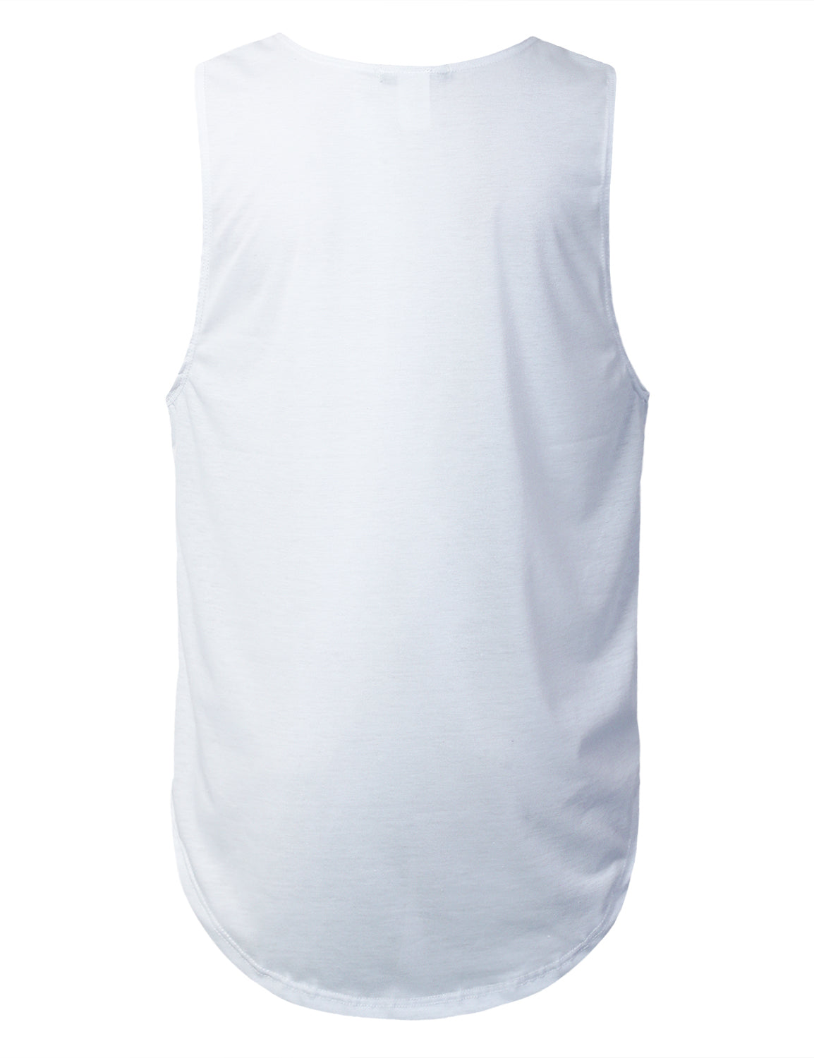 WHITE Varsity Graphic Muscle Tank Tops Miami