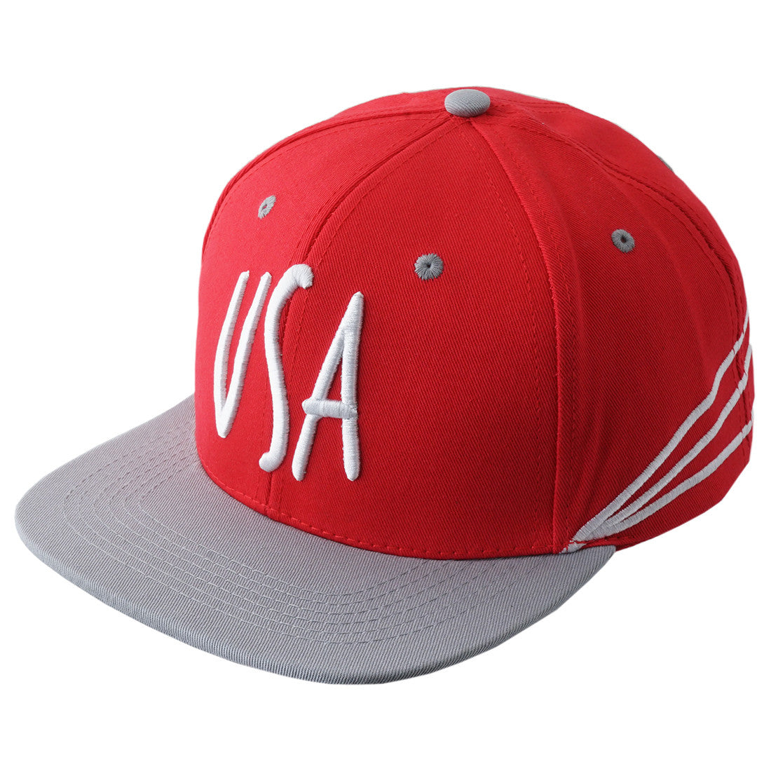 REDLTGRAY Custom USA Snapback - URBANCREWS