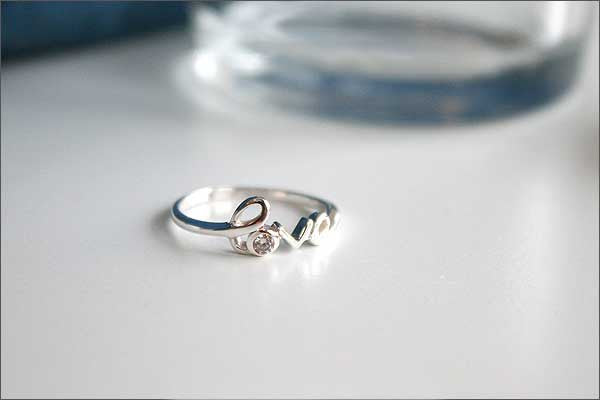 sterling silver love ring