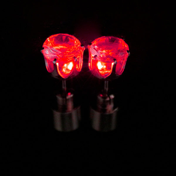 red light up earrings