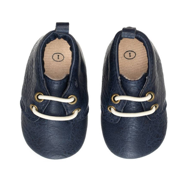 navy baby shoes